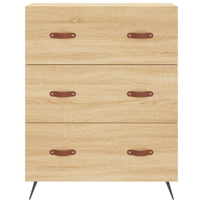 Chest of Drawers Sonoma Oak 69.5x34x90 cm Engineered Wood