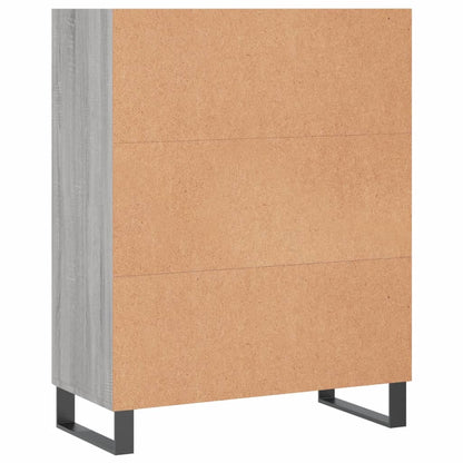Shelf Cabinet Grey Sonoma 69.5x32.5x90 cm Engineered Wood