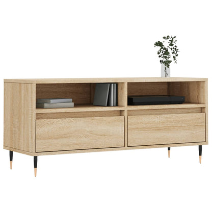 TV Cabinet Sonoma Oak 100x34.5x44.5 cm Engineered Wood