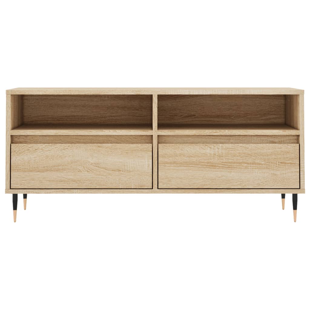 TV Cabinet Sonoma Oak 100x34.5x44.5 cm Engineered Wood