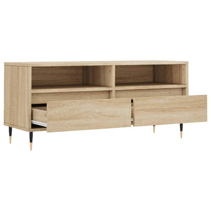 TV Cabinet Sonoma Oak 100x34.5x44.5 cm Engineered Wood
