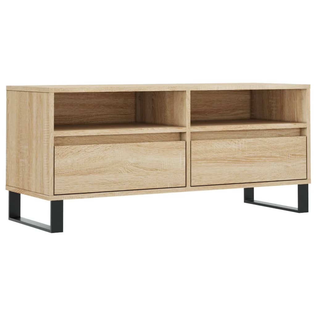 TV Cabinet Sonoma Oak 100x34.5x44.5 cm Engineered Wood