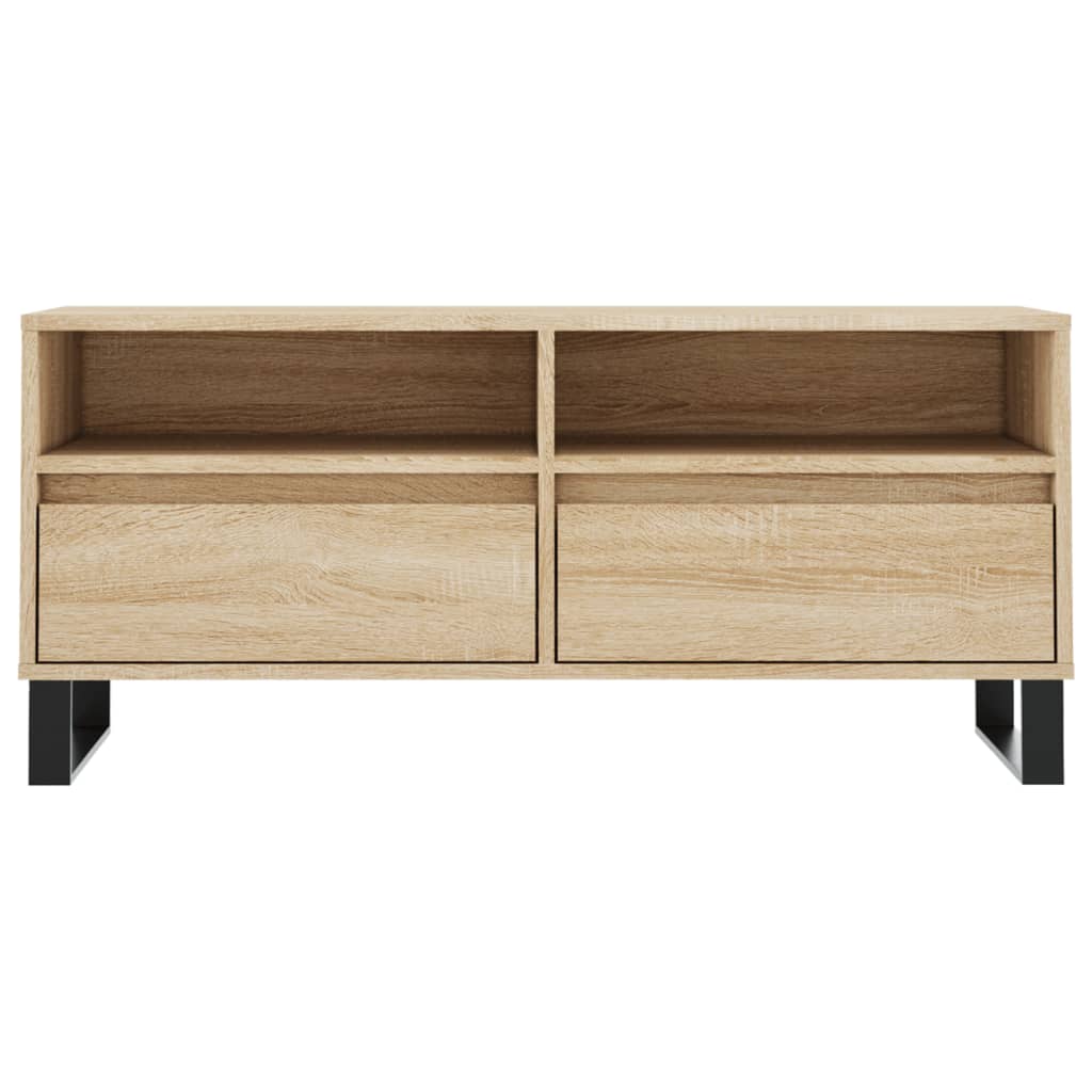TV Cabinet Sonoma Oak 100x34.5x44.5 cm Engineered Wood