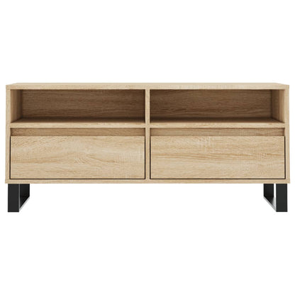TV Cabinet Sonoma Oak 100x34.5x44.5 cm Engineered Wood