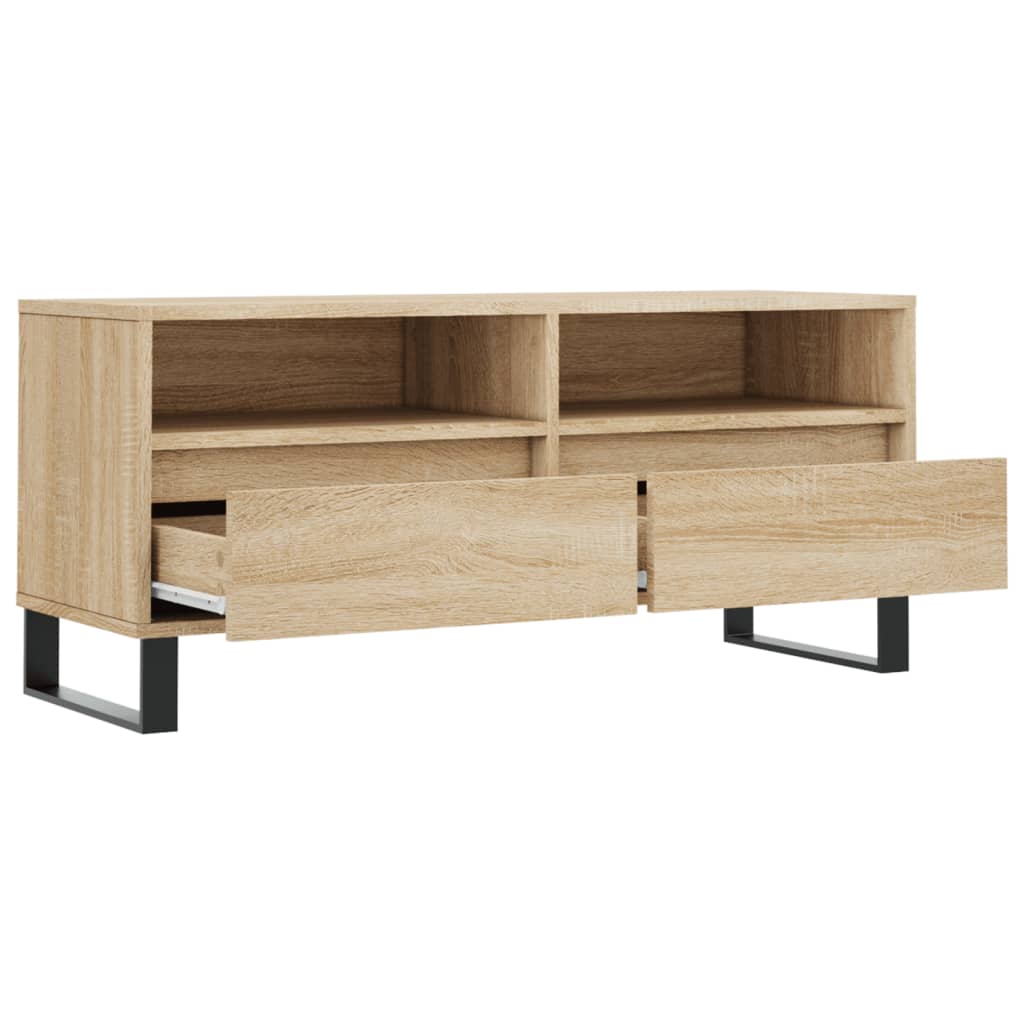 TV Cabinet Sonoma Oak 100x34.5x44.5 cm Engineered Wood