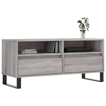TV Cabinet Grey Sonoma 100x34.5x44.5 cm Engineered Wood