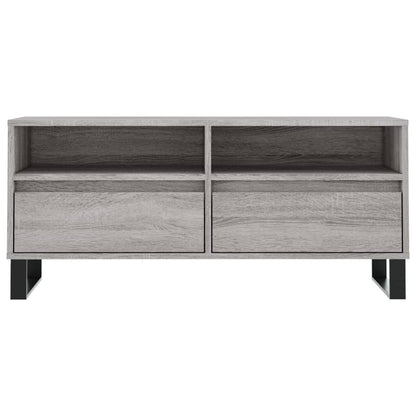 TV Cabinet Grey Sonoma 100x34.5x44.5 cm Engineered Wood