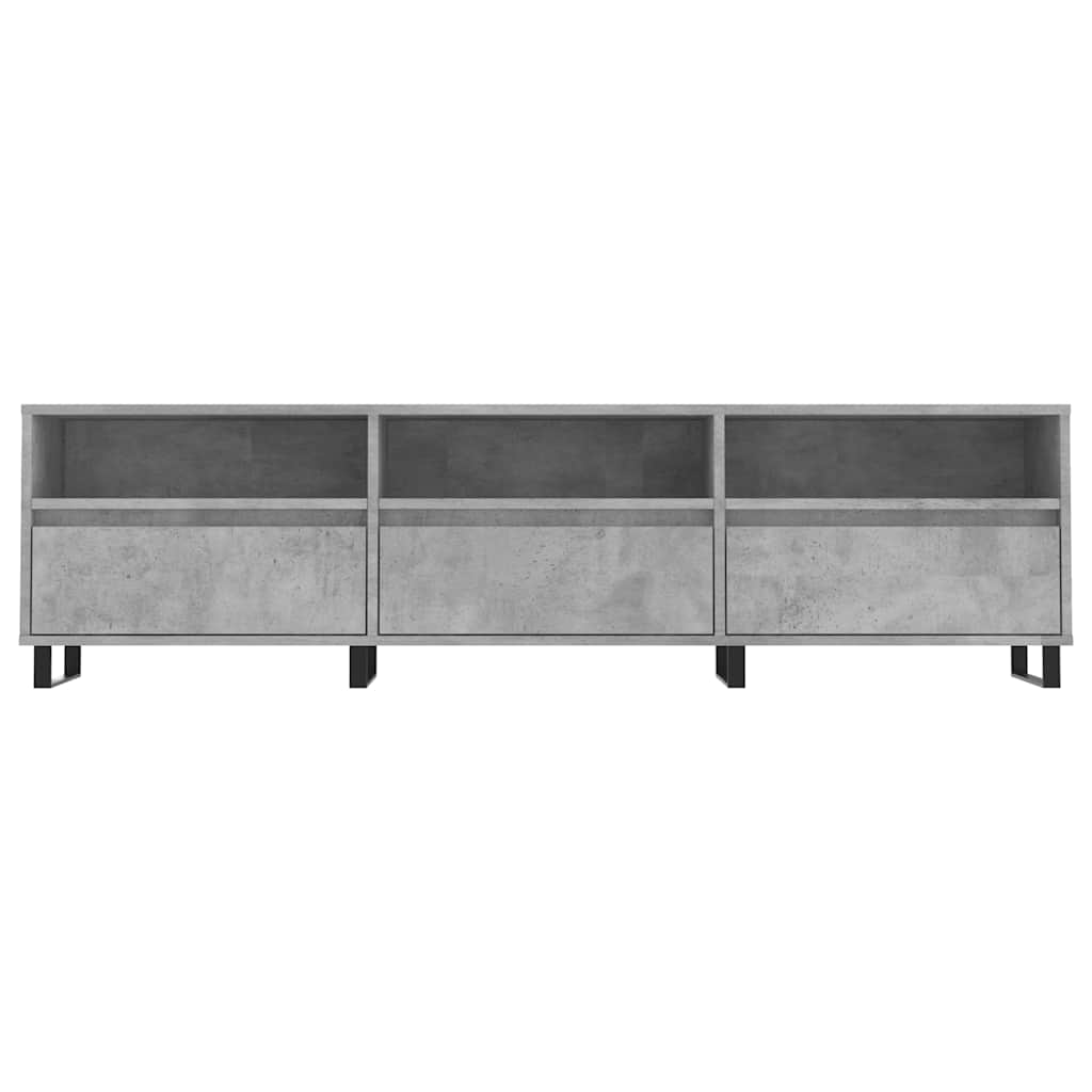 TV Cabinet Concrete Grey 150x30x44.5 cm Engineered Wood
