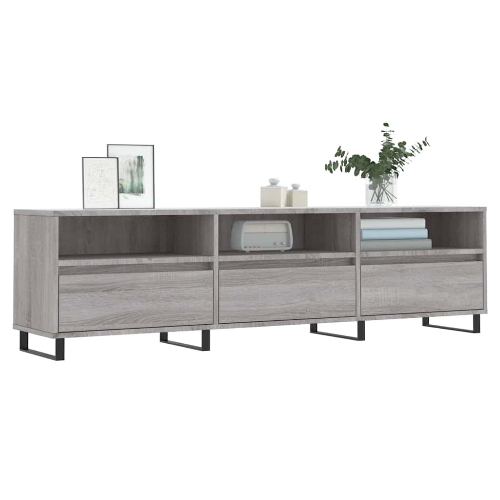 TV Cabinet Grey Sonoma 150x30x44.5 cm Engineered Wood