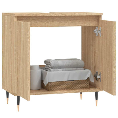 Bathroom Cabinet Sonoma Oak 58x33x60 cm Engineered Wood