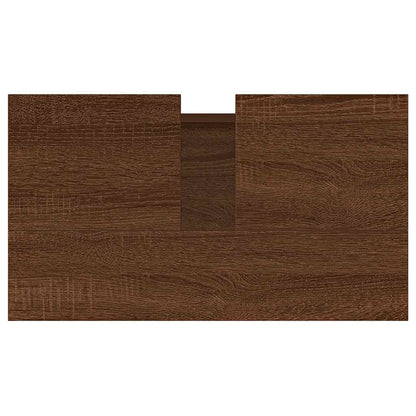 Bathroom Cabinet Brown Oak 58x33x60 cm Engineered Wood