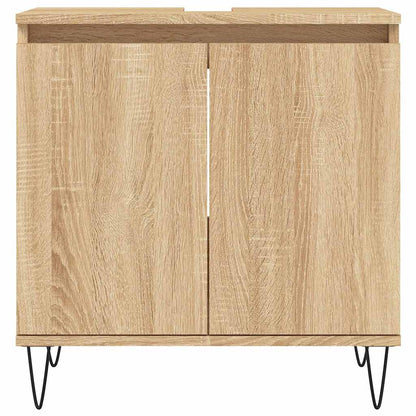 Bathroom Cabinet Sonoma Oak 58x33x60 cm Engineered Wood