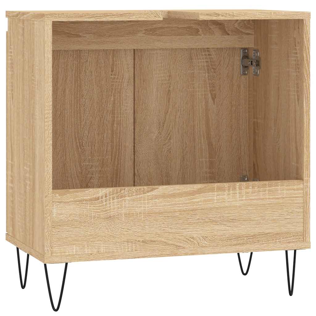 Bathroom Cabinet Sonoma Oak 58x33x60 cm Engineered Wood