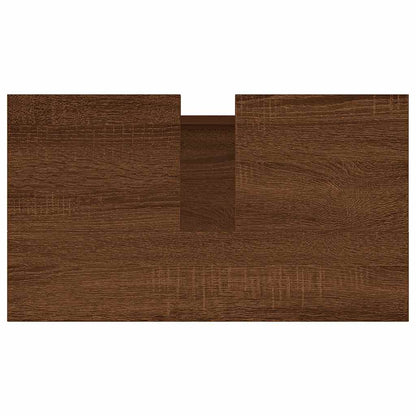 Bathroom Cabinet Brown Oak 58x33x60 cm Engineered Wood