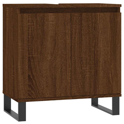 Bathroom Cabinet Brown Oak 58x33x60 cm Engineered Wood