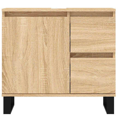 Bathroom Cabinet Grey Sonoma 65x33x60 cm Engineered Wood