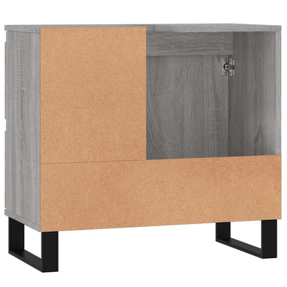 Bathroom Cabinet Grey Sonoma 65x33x60 cm Engineered Wood