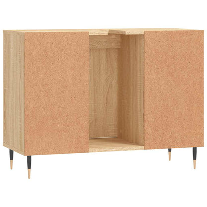 Bathroom Cabinet Sonoma Oak 80x33x60 cm Engineered Wood