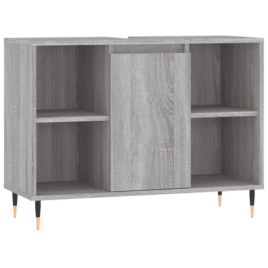 Bathroom Cabinet Grey Sonoma 80x33x60 cm Engineered Wood