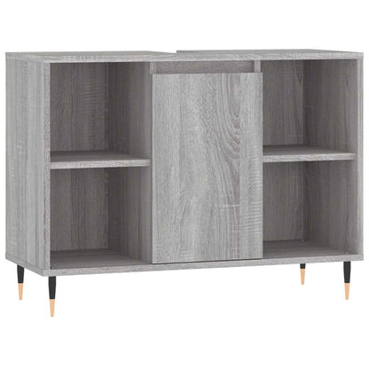 Bathroom Cabinet Grey Sonoma 80x33x60 cm Engineered Wood