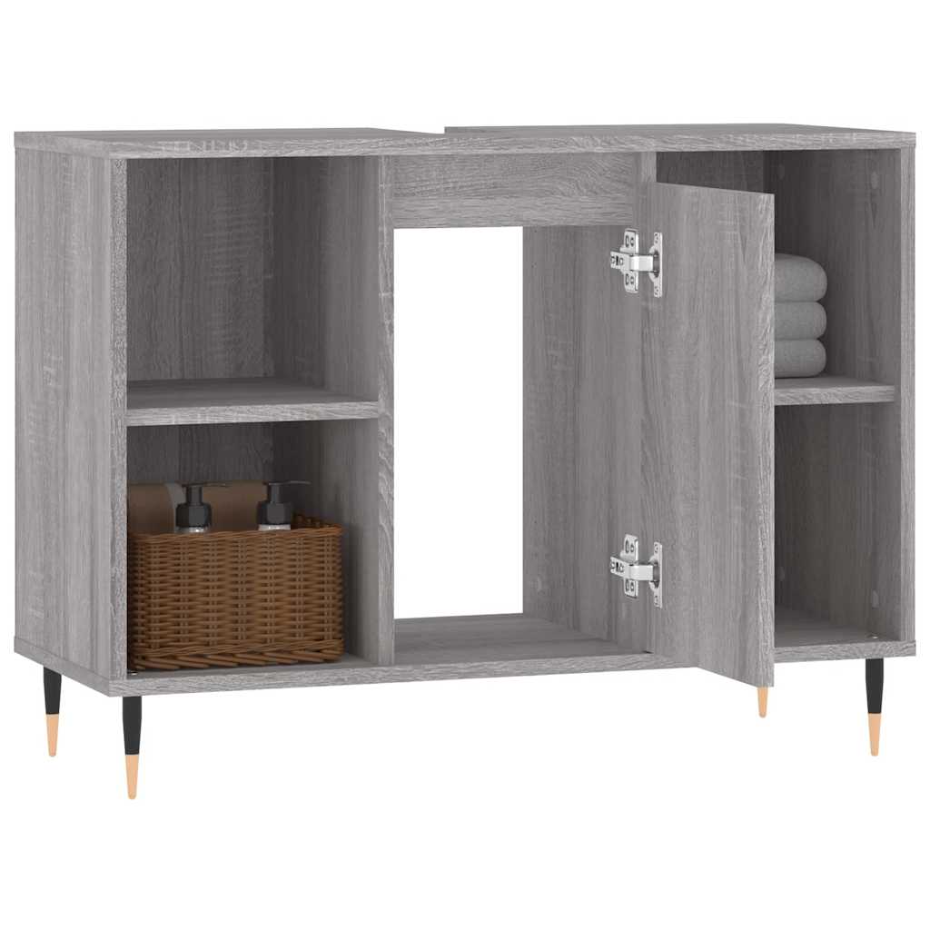 Bathroom Cabinet Grey Sonoma 80x33x60 cm Engineered Wood