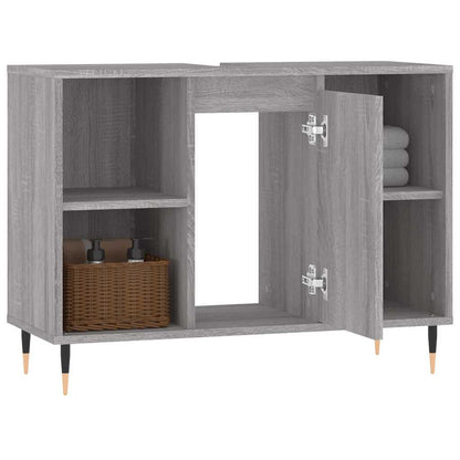 Bathroom Cabinet Grey Sonoma 80x33x60 cm Engineered Wood
