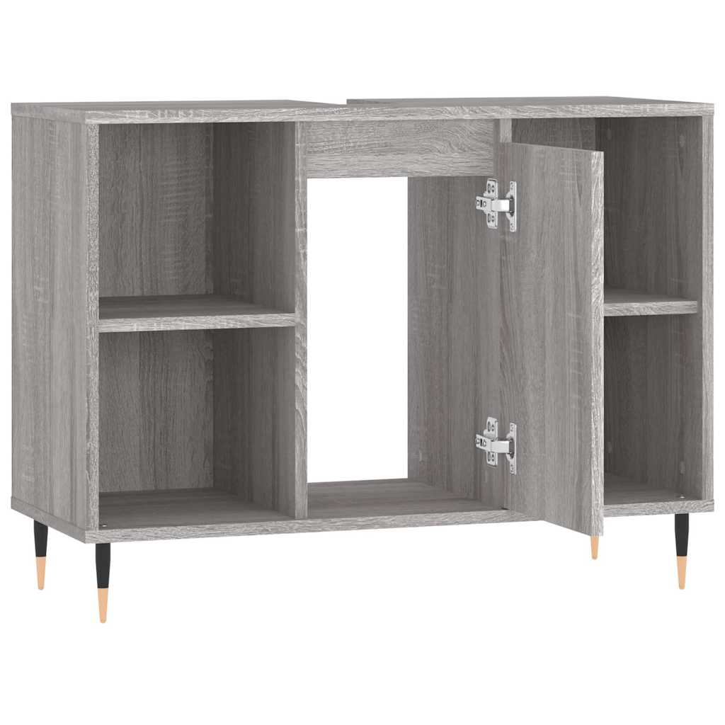 Bathroom Cabinet Grey Sonoma 80x33x60 cm Engineered Wood