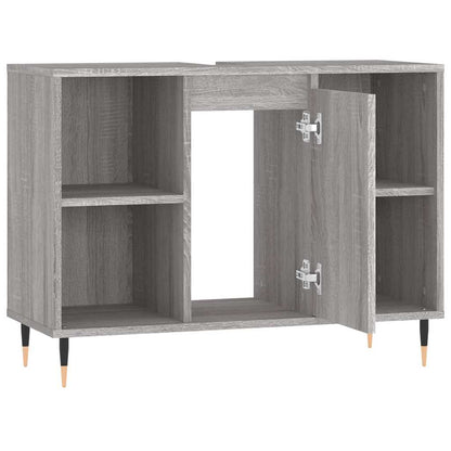 Bathroom Cabinet Grey Sonoma 80x33x60 cm Engineered Wood