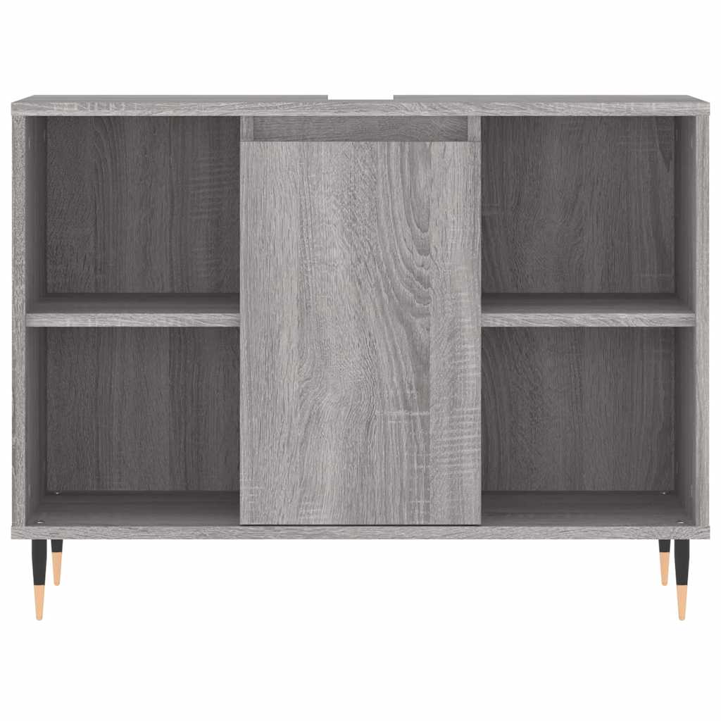 Bathroom Cabinet Grey Sonoma 80x33x60 cm Engineered Wood