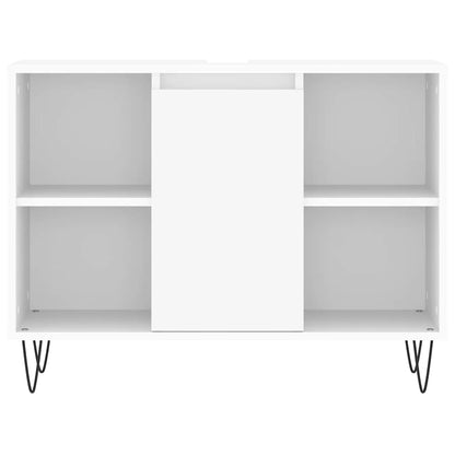 Bathroom Cabinet White 80x33x60 cm Engineered Wood
