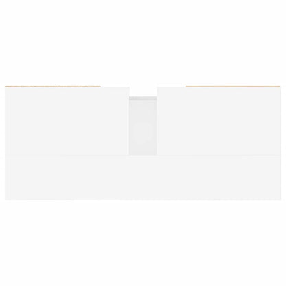 Bathroom Cabinet High Gloss White 80x33x60 cm Engineered Wood
