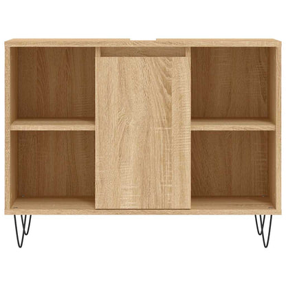 Bathroom Cabinet Sonoma Oak 80x33x60 cm Engineered Wood