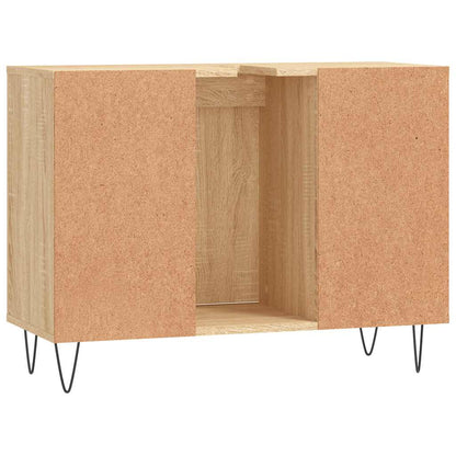 Bathroom Cabinet Sonoma Oak 80x33x60 cm Engineered Wood