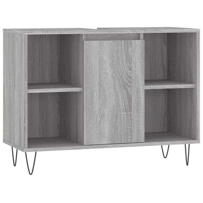 Bathroom Cabinet Grey Sonoma 80x33x60 cm Engineered Wood
