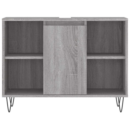 Bathroom Cabinet Grey Sonoma 80x33x60 cm Engineered Wood