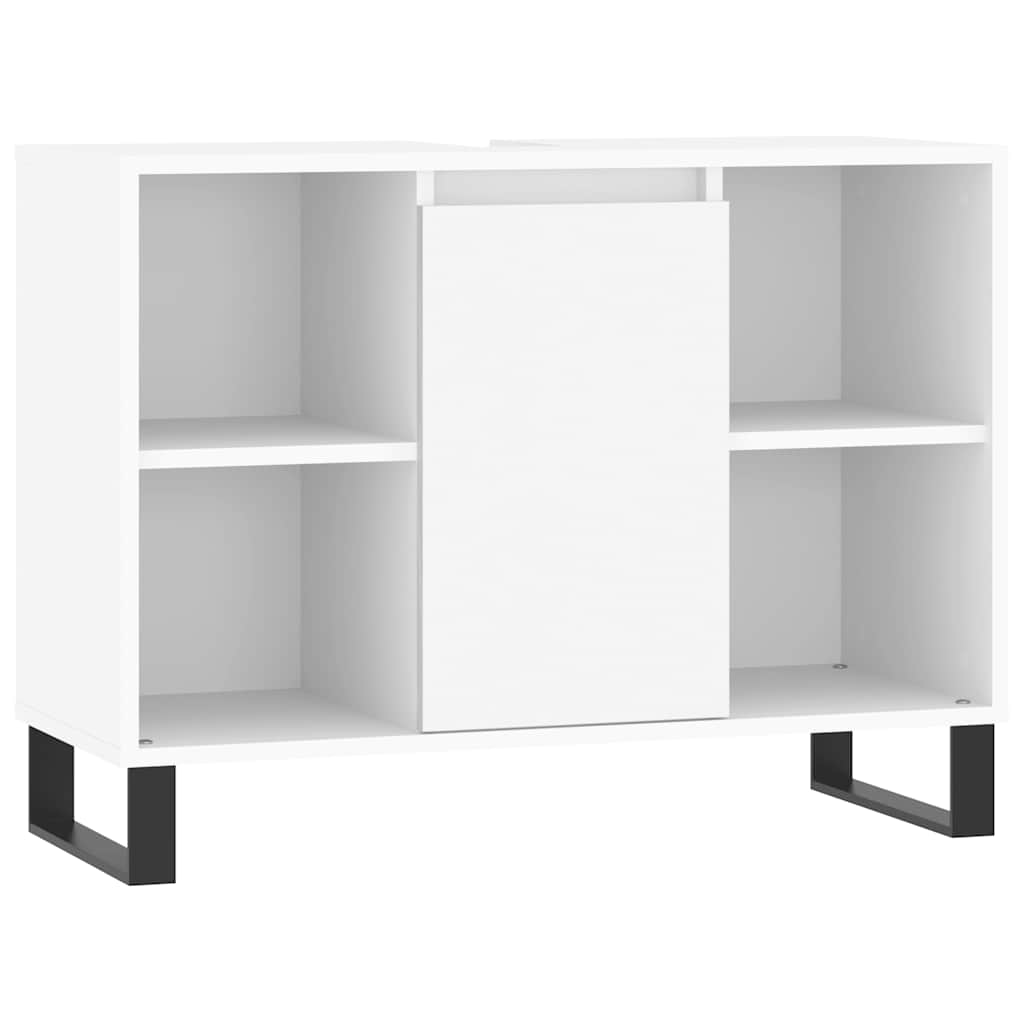 Bathroom Cabinet White 80x33x60 cm Engineered Wood