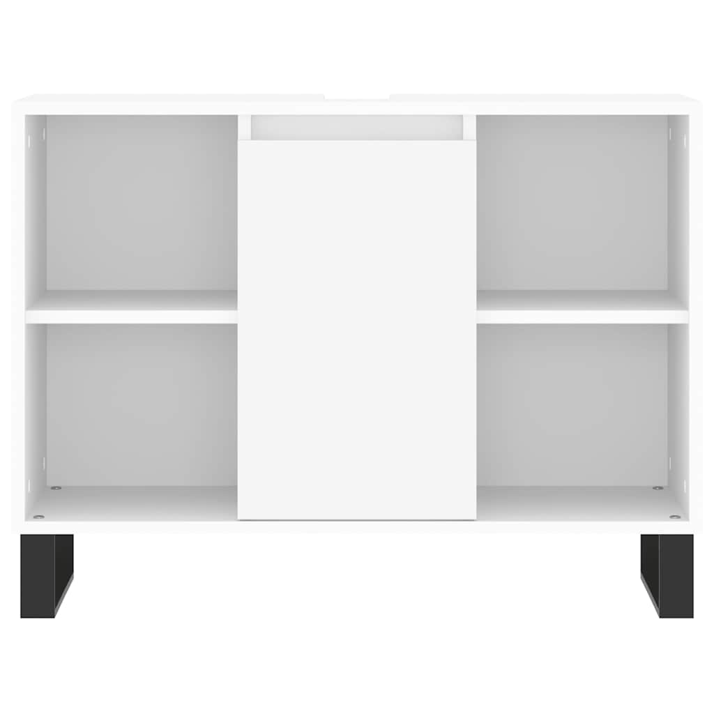 Bathroom Cabinet White 80x33x60 cm Engineered Wood