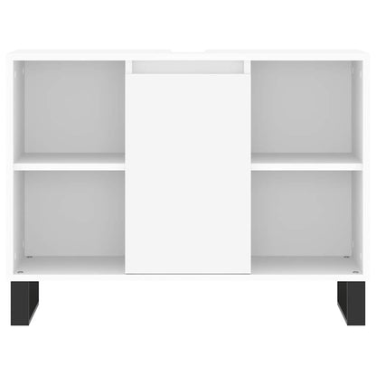 Bathroom Cabinet White 80x33x60 cm Engineered Wood