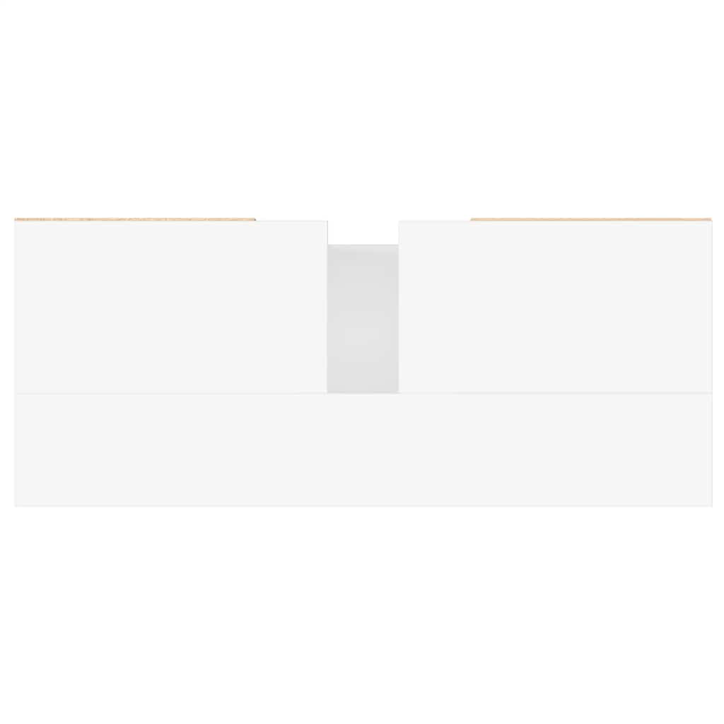 Bathroom Cabinet White 80x33x60 cm Engineered Wood