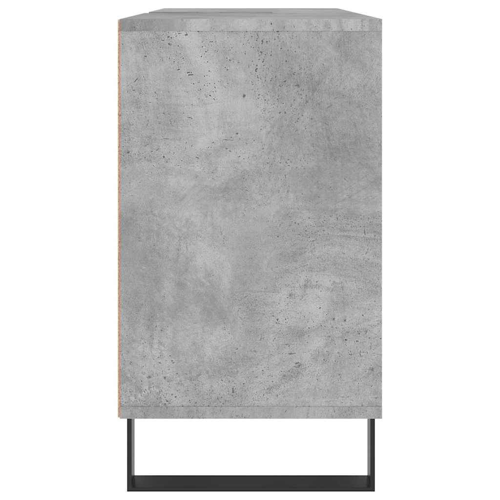 Bathroom Cabinet Concrete Grey 80x33x60 cm Engineered Wood
