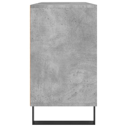 Bathroom Cabinet Concrete Grey 80x33x60 cm Engineered Wood