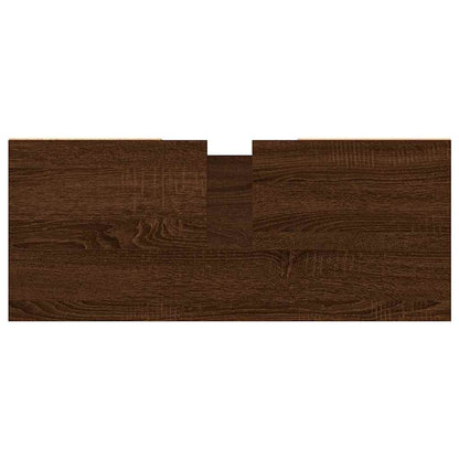 Bathroom Cabinet Brown Oak 80x33x60 cm Engineered Wood