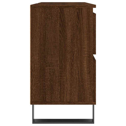 Bathroom Cabinet Brown Oak 80x33x60 cm Engineered Wood