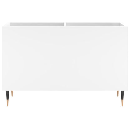 Record Cabinet White 74.5x38x48 cm Engineered Wood