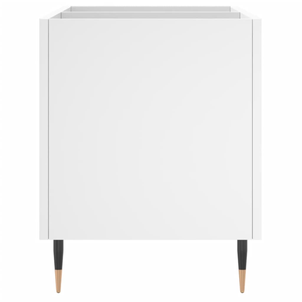 Record Cabinet White 74.5x38x48 cm Engineered Wood