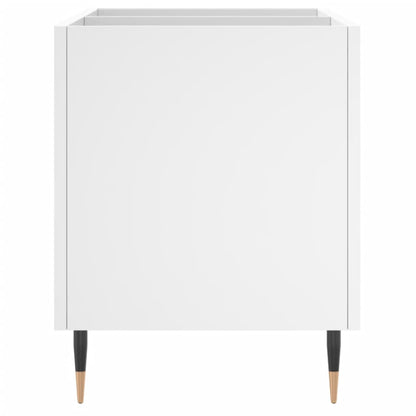 Record Cabinet White 74.5x38x48 cm Engineered Wood