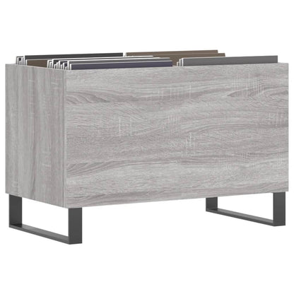 Record Cabinet Grey Sonoma 74.5x38x48 cm Engineered Wood