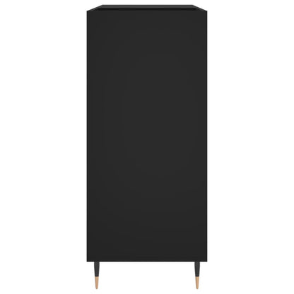 Record Cabinet Black 84.5x38x89 cm Engineered Wood