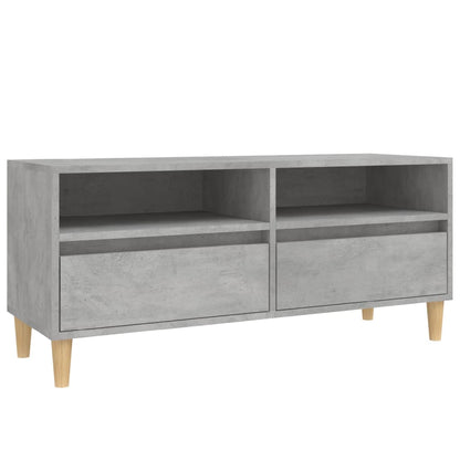 TV Cabinet Concrete Grey 100x34.5x44.5 cm Engineered Wood