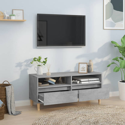 TV Cabinet Concrete Grey 100x34.5x44.5 cm Engineered Wood